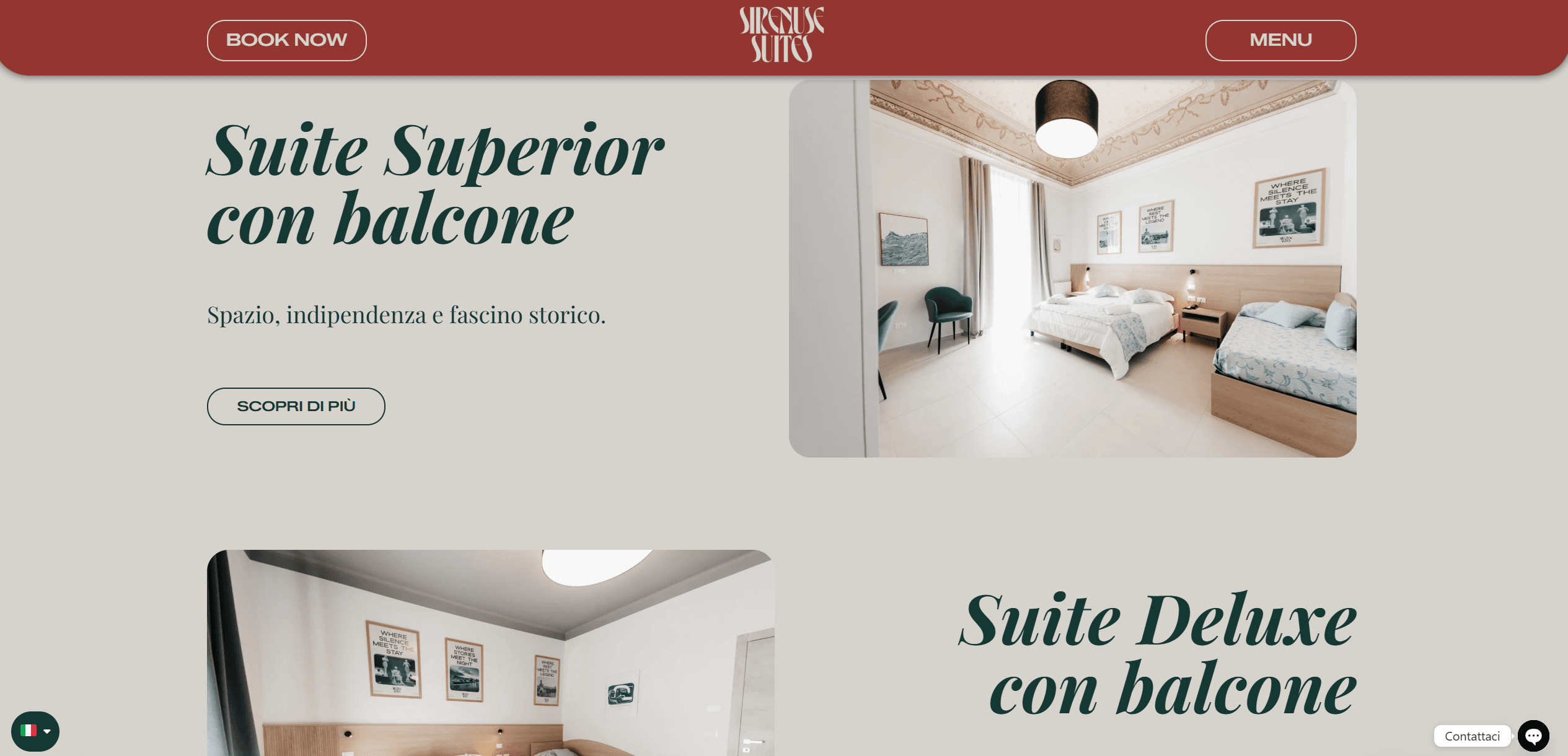 Sirenuse Suites, sezione Contatti